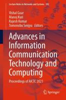 Advances in Information Communication Technology and Computing : Proceedings of AICTC 2021
