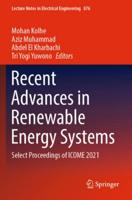 Recent Advances in Renewable Energy Systems