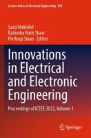 Innovations in Electrical and Electronic Engineering Volume 1