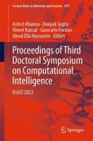 Proceedings of Third Doctoral Symposium on Computational Intelligence