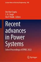 Recent Advances in Power Systems