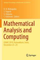 Mathematical Analysis and Computing : ICMAC 2019, Kalavakkam, India, December 23-24