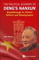 POLITICAL ECONOMY OF DENG'S NANXUN, THE: BREAKTHROUGH IN CHINA'S REFORM AND DEVELOPMENT
