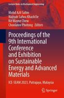 Proceedings of the 9th International Conference and Exhibition on Sustainable Energy and Advanced Materials (ICE-SEAM 2023), Putrajaya, Malaysia