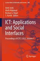 ICT Volume 1 Applications and Social Interfaces