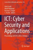 ICT - Cyber Security and Applications Volume 3
