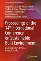 Proceedings of the 14th International Conference on Sustainable Built Environment