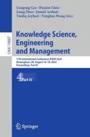 Knowledge Science, Engineering and Management Lecture Notes in Artificial Intelligence