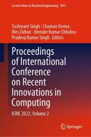 Proceedings of International Conference on Recent Innovations in Computing Volume 2