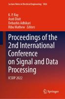 Proceedings of the 2nd International Conference on Signal and Data Processing