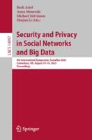 Security and Privacy in Social Networks and Big Data