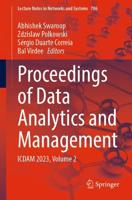 Proceedings of Data Analytics and Management Volume 2
