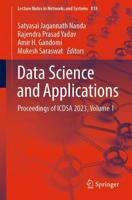 Data Science and Applications Volume 1