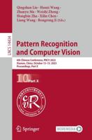 Pattern Recognition and Computer Vision Part X