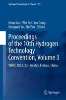 Proceedings of the 10th Hydrogen Technology Convention Volume 3