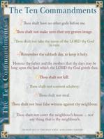 10 Commandments Wall Chart (KJV)