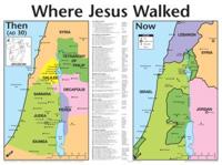Where Jesus Walked: Then and Now Wall Chart