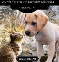 Kindergarten Kids Stories for Girls: 4 Books In 1