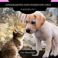 Kindergarten Kids Stories for Girls: 4 Books In 1