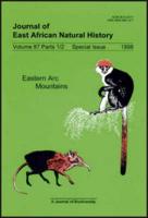 Biodiversity and Conservation of the Eastern Arc Mountains of Tanzania and Kenya. V. 87, Pt. 1/2