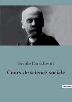 Cours De Science Sociale