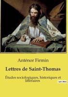 Lettres De Saint-Thomas