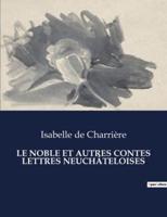 Le Noble Et Autres Contes Lettres Neuchâteloises