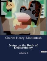 Notes on the Book of Deuteronomy