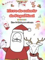 Livro De Colorir Do Papai Noel Livro De Natal Para Crianças Adoráveis Desenhos De Inverno E Papai Noel Para Curtir