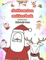 Jultomten Målarbok Julbok För Barn Förtjusande Vinter- Och Jultomteteckningar Att Njuta Av