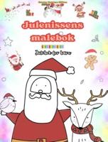 Julenissens Malebok Julebok for Barn Søte Vinter- Og Julenissetegninger Å Nyte