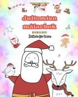 Jultomten Målarbok Julbok För Barn Förtjusande Vinter- Och Jultomteteckningar Att Njuta Av