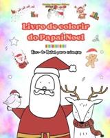 Livro De Colorir Do Papai Noel Livro De Natal Para Crianças Adoráveis Desenhos De Inverno E Papai Noel Para Curtir