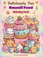 Deliciously Fun Kawaii Food Coloring Book Over 40 Cute Kawaii Designs for Food-Loving Kids and Adults