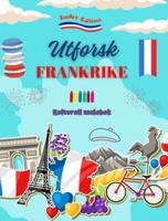 Utforsk Frankrike - Kulturell Malebok - Kreativ Design Av Franske Symboler