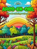 Arcs-En-Ciel Livre De Coloriage Relaxant Arcs-En-Ciel Et Paysages Incroyables Pour Les Amoureux De La Nature