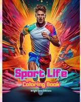 Sport Life Coloring Book for Lovers of Fitness, Sports and Outdoor Activities Creative Sport Scenes for Relaxation