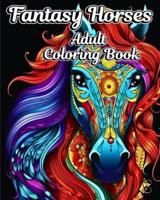 Fantasy Horses Adult Coloring Book