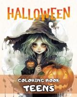 Halloween Coloring Book for Teens