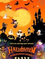 Halloween Terriblement Amusant Livre De Coloriage Pour Enfants Scènes D'horreur Adorables Pour Profiter d'Halloween