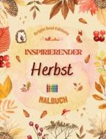 Inspirierender Herbst Malbuch Atemberaubende Herbstliche Elemente, Verwoben in Wunderschönen Kreativen Mustern