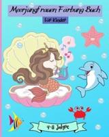 Meerjungfrauen-Malbuch Für Kinder Im Alter Von 4-8 Jahren