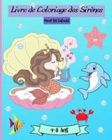 Livre De Coloriage Des Sirènes Pour Les Enfants De 4 À 8 Ans