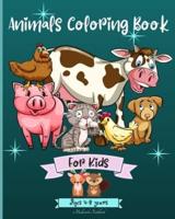 Animals Coloring Book For Kids Ages 4-8 Years