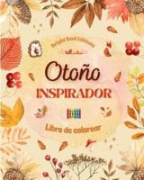 Otoño Inspirador Libro De Colorear Impresionantes Elementos Otoñales Entrelazados En Magníficos Patrones Creativos