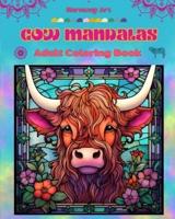 Cow Mandalas Adult Coloring Book Anti-Stress and Relaxing Mandalas to Promote Creativity