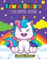 Kawaii Unicorn Coloring Book for Kids 3+