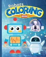 Robots Coloring Book For Kids