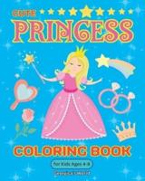 Princess Coloring Book for Kids Ages 4-8