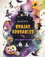 Brujas Adorables Libro De Colorear Para Niños Escenas Creativas Y Divertidas Del Mundo Fantástico De La Brujería